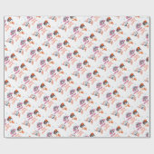 Weihnachtspinguine Wrapping Paper Geschenkpapier (Flach)
