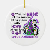 WeihnachtsPinguineLupus Keramikornament (Hinten)