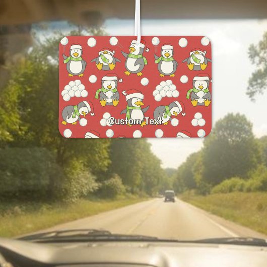 Weihnachtspinguinhintergrund Autolufterfrischer