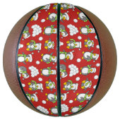 Weihnachtspinguinhintergrund Basketball (Vertikal)
