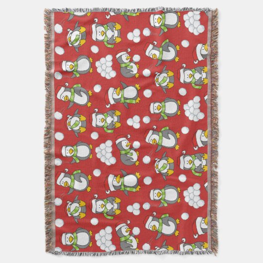 Weihnachtspinguinhintergrund Decke (Vorderseite Vertikal)