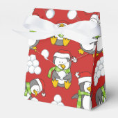 Weihnachtspinguinhintergrund Geschenkschachtel (Vorderseite)