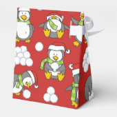 Weihnachtspinguinhintergrund Geschenkschachtel (Rückseite)