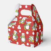 Weihnachtspinguinhintergrund Geschenkschachtel (Rückseite)