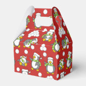 Weihnachtspinguinhintergrund Geschenkschachtel (Vorderseite)