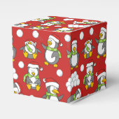 Weihnachtspinguinhintergrund Geschenkschachtel (Vorderseite)