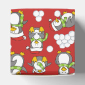 Weihnachtspinguinhintergrund Geschenkschachtel (Oben)