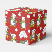 Weihnachtspinguinhintergrund Geschenkschachtel (Rückseite)