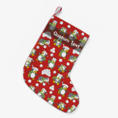 Weihnachtspinguinhintergrund Kleiner Weihnachtsstrumpf (Vorderansicht (hängend))
