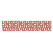 Weihnachtspinguinhintergrund Kurzer Tischläufer (Horizontal)