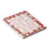 Weihnachtspinguinhintergrund Notizblock (angewinkelt)