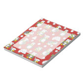 Weihnachtspinguinhintergrund Notizblock (Rotiert)