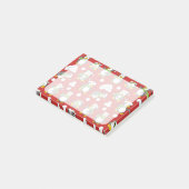 Weihnachtspinguinhintergrund Post-it Klebezettel (angewinkelt)