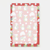 Weihnachtspinguinhintergrund Post-it Klebezettel (Vorderseite)