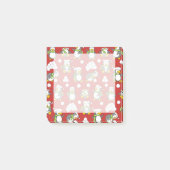 Weihnachtspinguinhintergrund Post-it Klebezettel (Vorderseite)