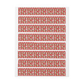 Weihnachtspinguinhintergrund Rundum-Adressaufkleber (Bogen)