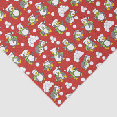 Weihnachtspinguinhintergrund Seidenpapier (Ausschnitt)