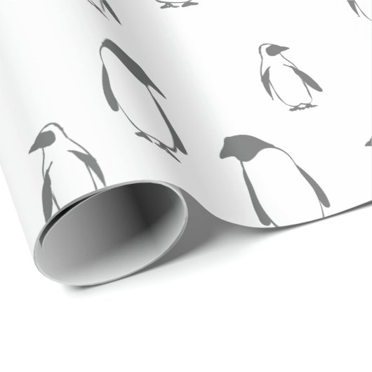 WeihnachtsPinguinmuster - Weihnachtsgeschenke Geschenkpapier (Rolleneckpunkt)