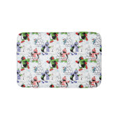Weihnachtspinguiteis-Skaten Badematte (Vorderseite)