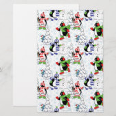 Weihnachtspinguiteis-Skaten Briefpapier (Vorne/Hinten)