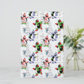 Weihnachtspinguiteis-Skaten Briefpapier (Stehend Vorderseite)