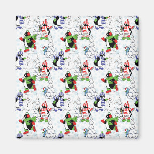 Weihnachtspinguiteis-Skaten Magnet