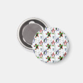 Weihnachtspinguiteis-Skaten Magnet (Vorderseite/Rückseite)