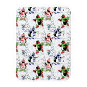 Weihnachtspinguiteis-Skaten Magnet (Vertikal)