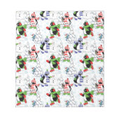 Weihnachtspinguiteis-Skaten Notizblock (Vorderseite)