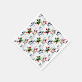 Weihnachtspinguiteis-Skaten Serviette (Ecke)