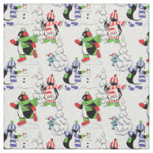 Weihnachtspinguiteis-Skaten Stoff (Muster)