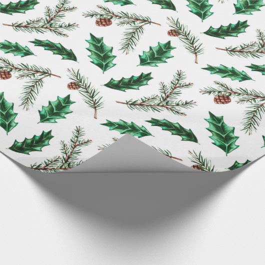 Weihnachtspinsel Geschenkpapier (Ecke)