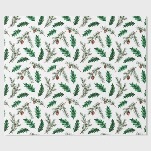 Weihnachtspinsel Geschenkpapier (Flach)