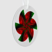 Weihnachtspinwheel Ornament (Vorderseite)