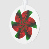 Weihnachtspinwheel Ornament (Vorderseite)