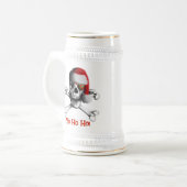 Weihnachtspirat Stein/Tasse Bierglas (Vorderseite Links)