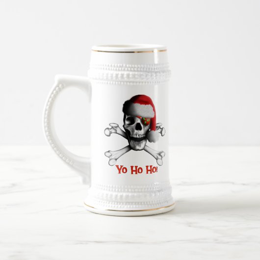 Weihnachtspirat Stein/Tasse Bierglas (Links)