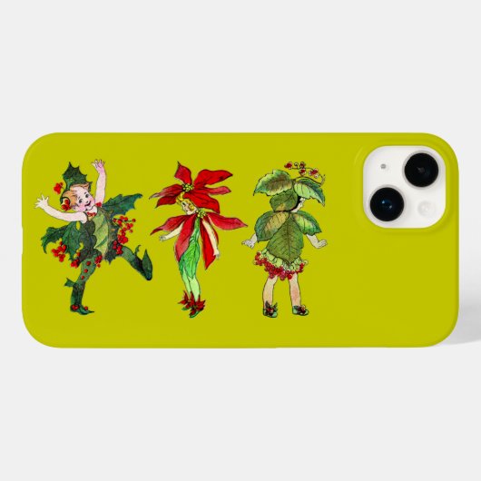 Weihnachtspixies Case-Mate iPhone Hülle (Rückseite (Horizontal))