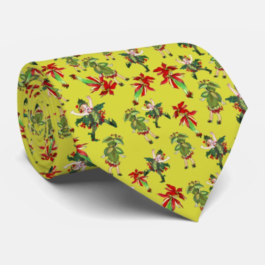 Weihnachtspixies Krawatte (Gerollt)