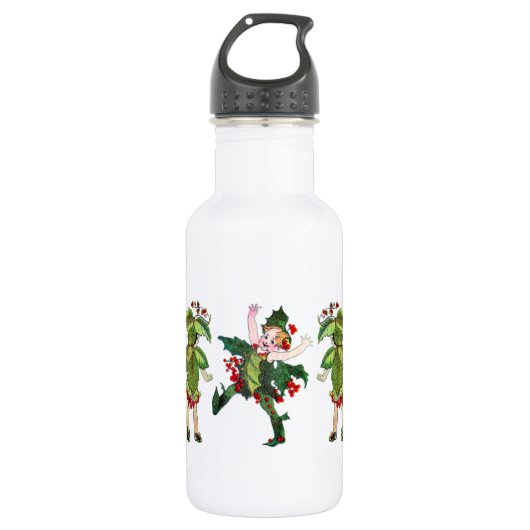 Weihnachtspixies Trinkflasche (Vorderseite)