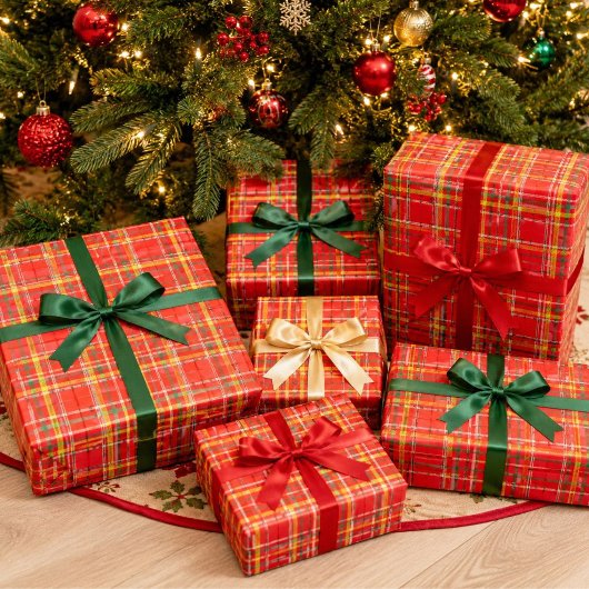 Weihnachtsplaid Geschenkpapier