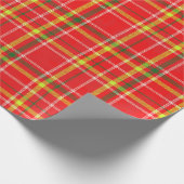 Weihnachtsplaid Geschenkpapier (Ecke)