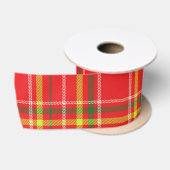 Weihnachtsplaid Satinband (Spule)
