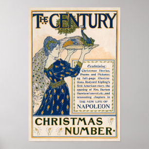 Weihnachtsplakat im Vintage-Stil Poster