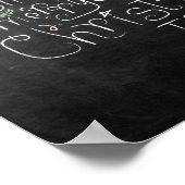 Weihnachtsplakat-Liebe Joy Peace Glauve Poster (Ecke)