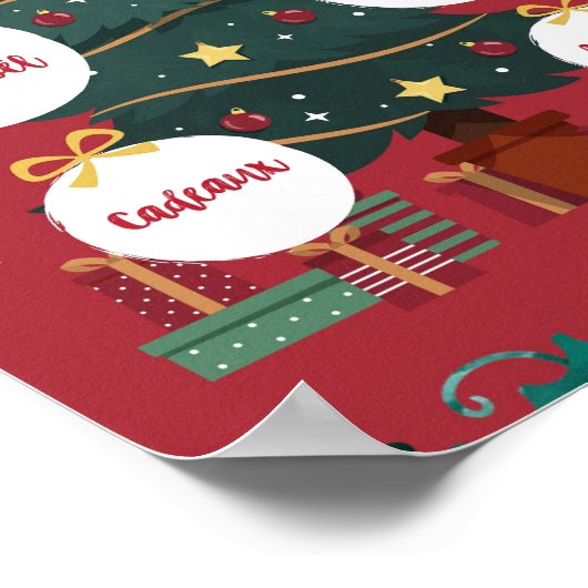 Weihnachtsplakat Poster (Ecke)