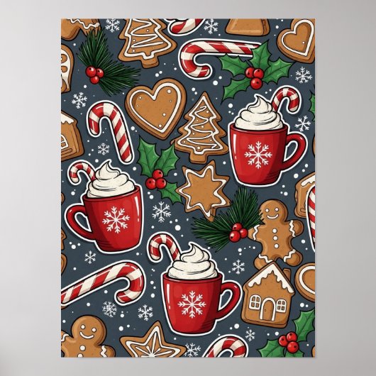 Weihnachtsplakat Poster (Vorne)