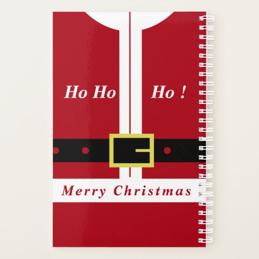 Weihnachtsplaner Gift Weihnachtsmann Planer (Rückseite)