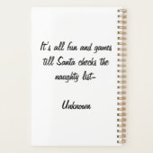 Weihnachtsplaner Planer (Rückseite)