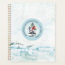 Weihnachtsplaner Wasserfarbe Winter Wonderland